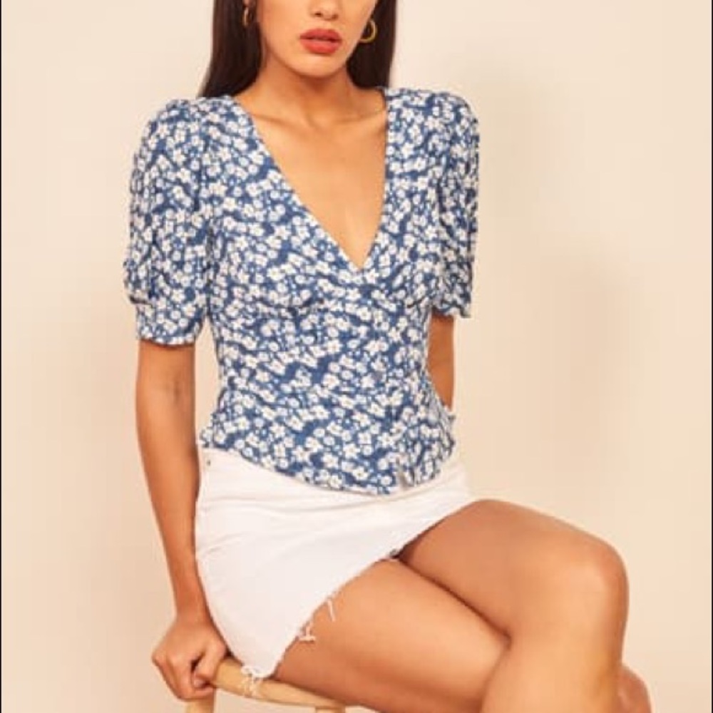 REFORMATION Madeline top
